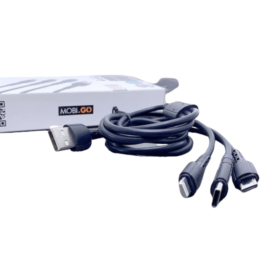 Mobigo 1.2m 3 in 1 cable GO3TLM