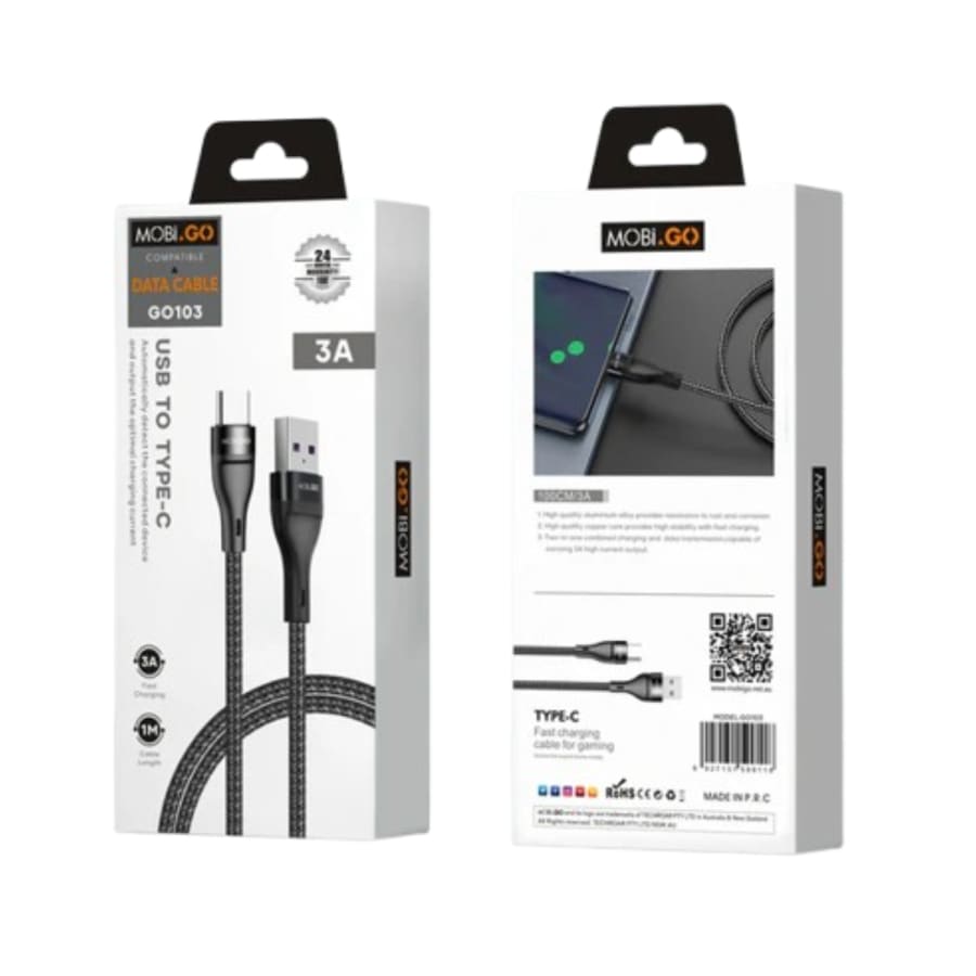 Mobigo 1m USB-A To C Cable G0103