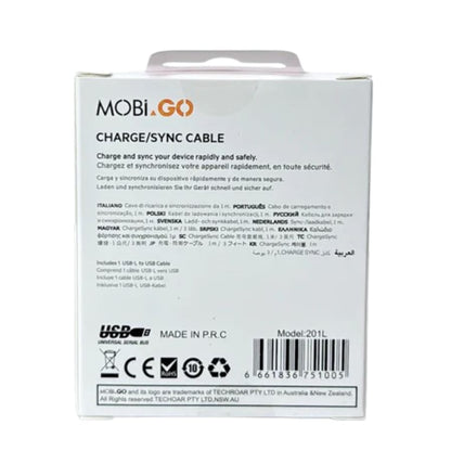 Mobigo 1m USB-A to Lightning cable 201L