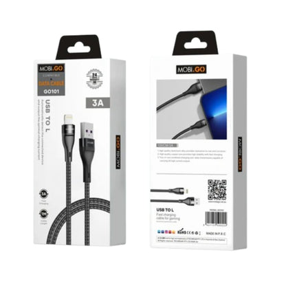 Mobigo 1m USB-A to Lightning cable GO101