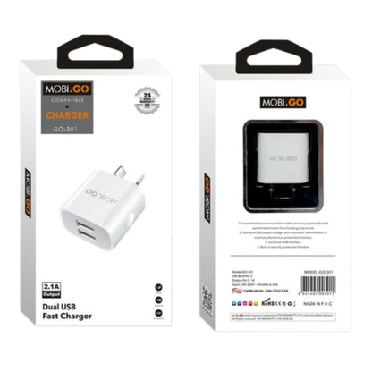 Mobigo 2.1A wall charger GO301
