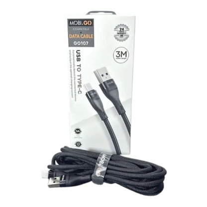 Mobigo 3m USB-A to C cable GO107