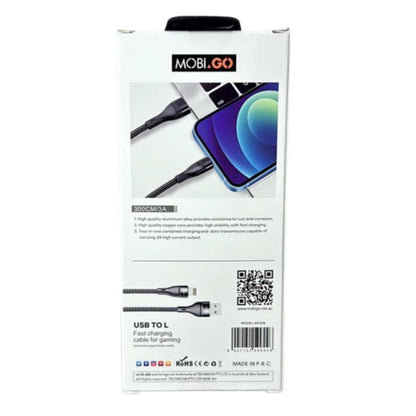 Mobigo 3m USB-A to Lightning cable GO108