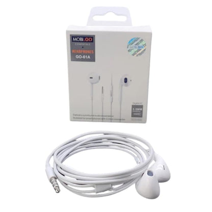Mobigo GO-61A Earphones (extra bass) (3.5mm Jack)