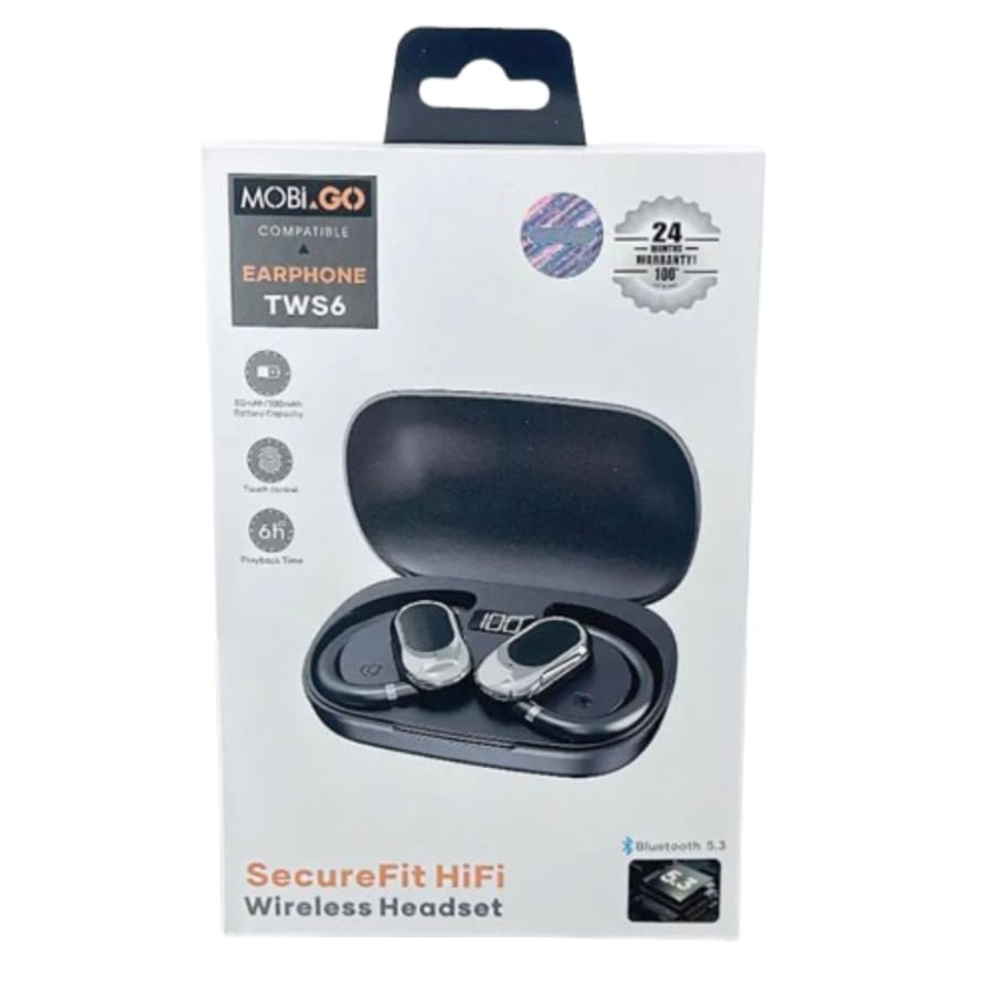 Mobigo SecureFit Wireless Earphones - TWS6