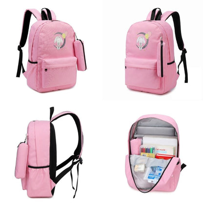 Pink Girls School Bags & Kids Backpack - Little Bunny