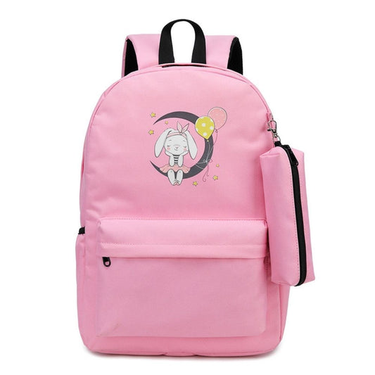 Pink Girls School Bags & Kids Backpack - Little Bunny