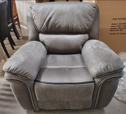 Moy Recliner Chair - Grey at online8 furniture store Auckland