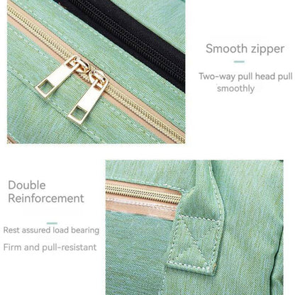 New Nappy Diaper Bag & Travel Crib-Light Green