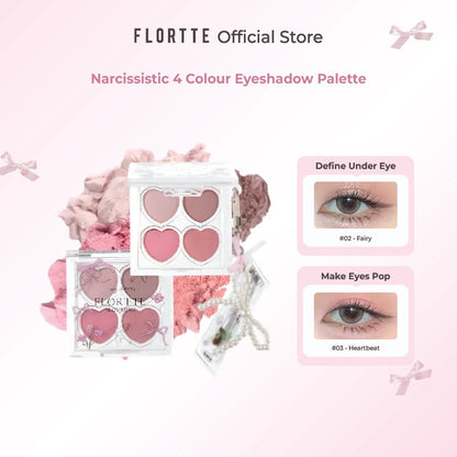 FLORTTE Blooming Love 4-Colour Eyeshadow Palette