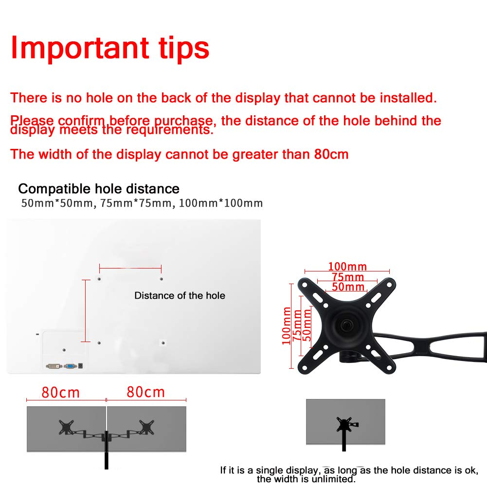 Dual Monitor Stand Bracket Mount