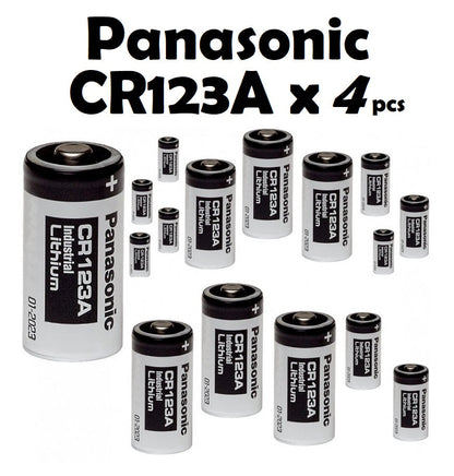 CR123A Panasonic batteries / CR123 4 Pcs