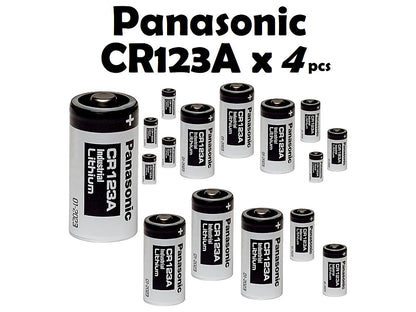 CR123A Panasonic batteries / CR123 4 Pcs