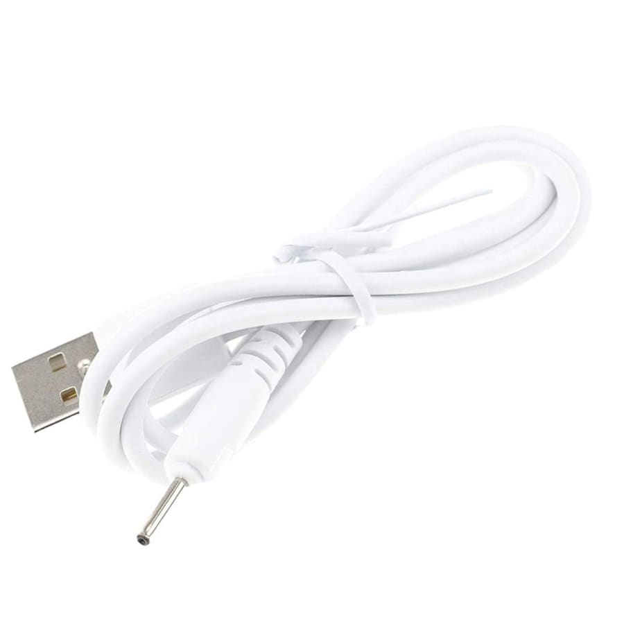 Nokia Phone Charger Cable - 2 mm / Barrel chargers (White) 1m