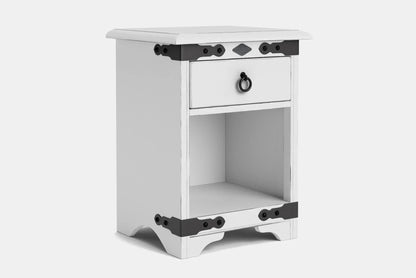 Nordic 1 Drawer Bedside Table - NZ Made at online8 furniture store Auckland