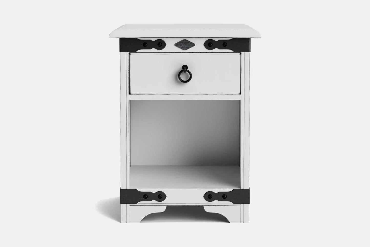 Nordic 1 Drawer Bedside Table - NZ Made at online8 furniture store Auckland