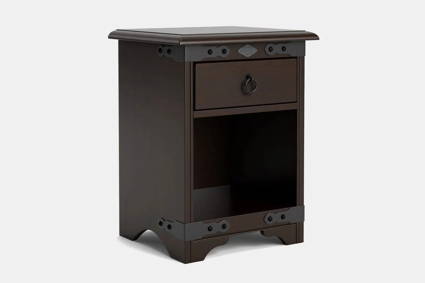 Nordic 1 Drawer Bedside Table - NZ Made at online8 furniture store Auckland