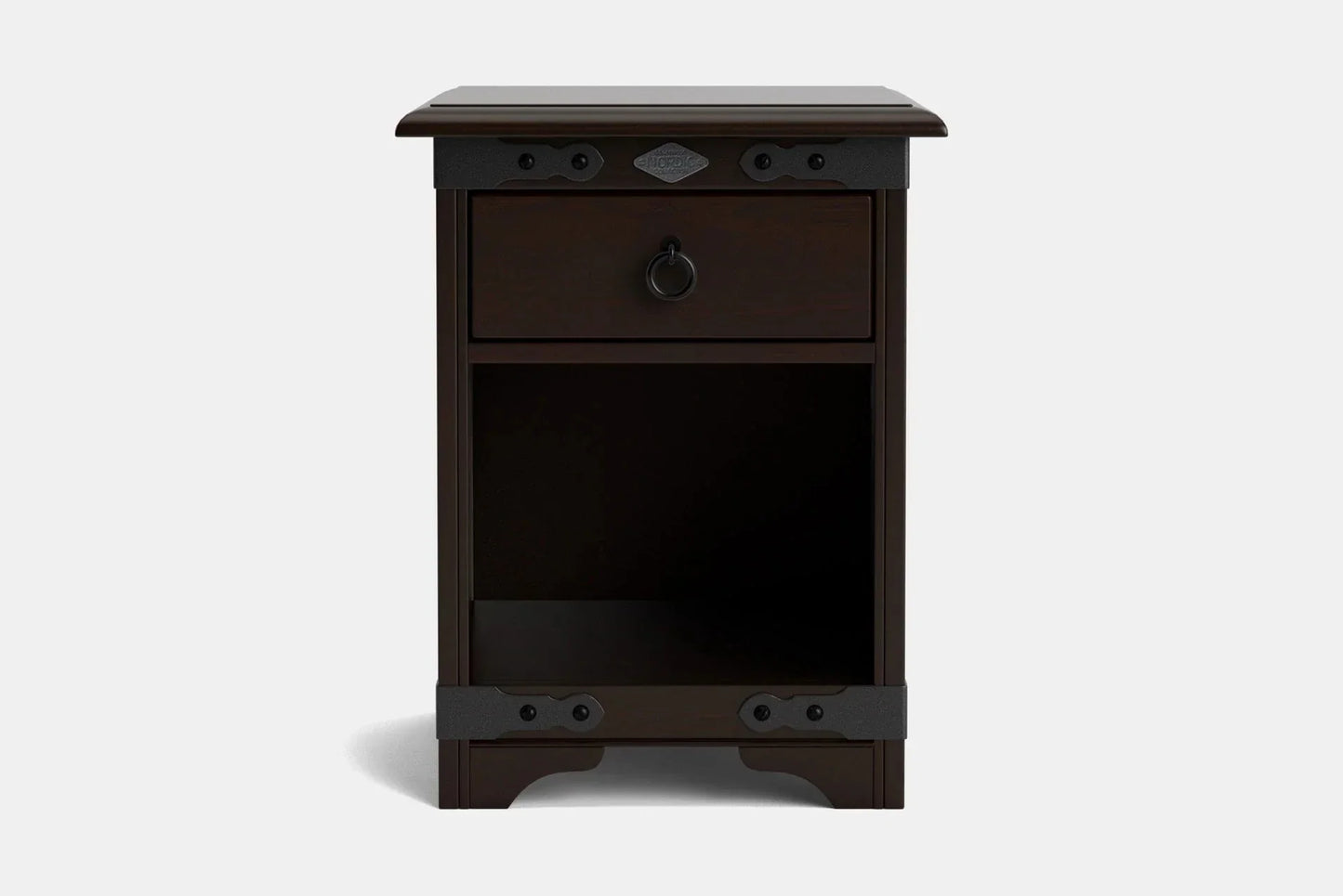 Nordic 1 Drawer Bedside Table - NZ Made at online8 furniture store Auckland