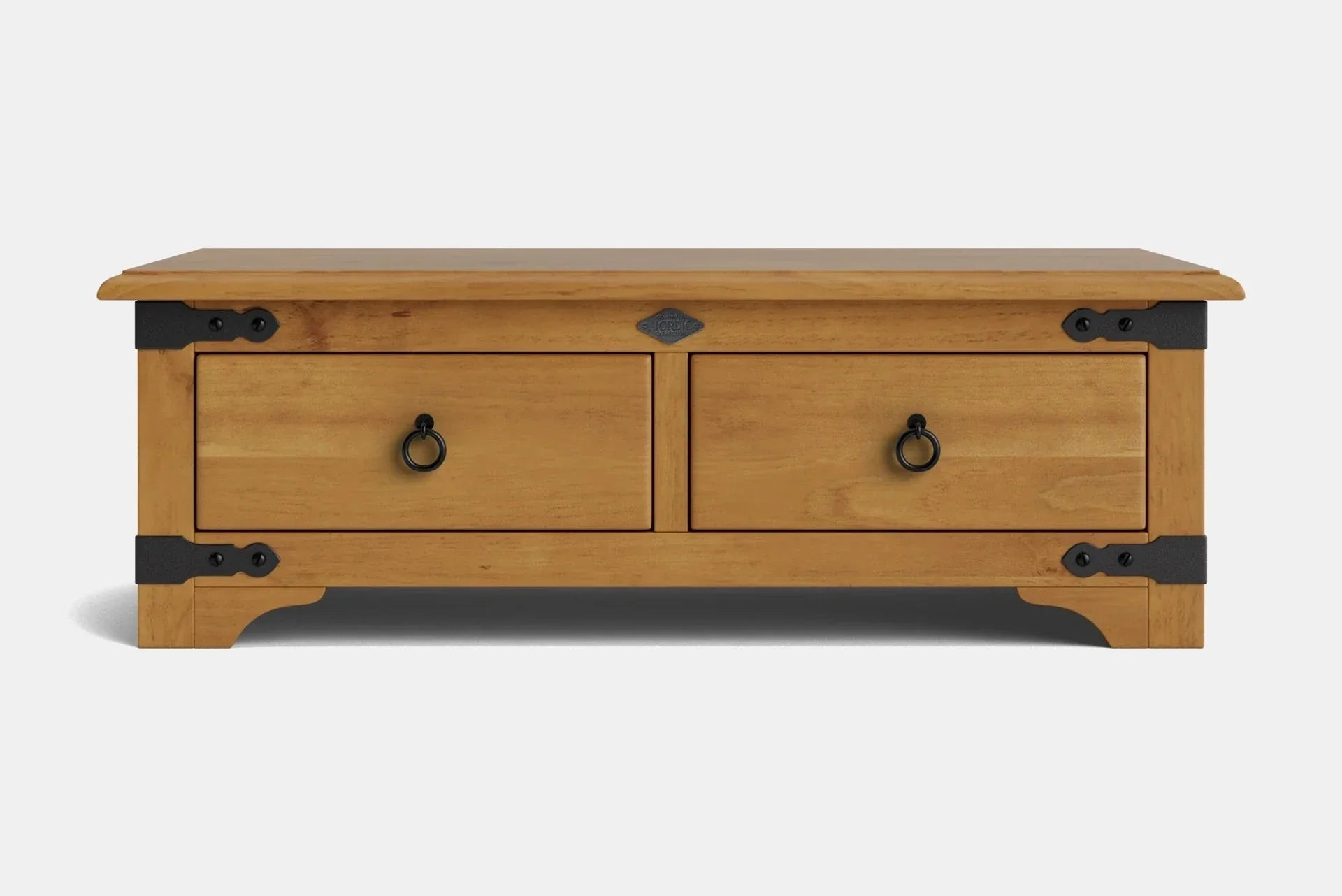 Nordic 2 Drawer Coffee Table - NZ Made at online8 furniture store Auckland