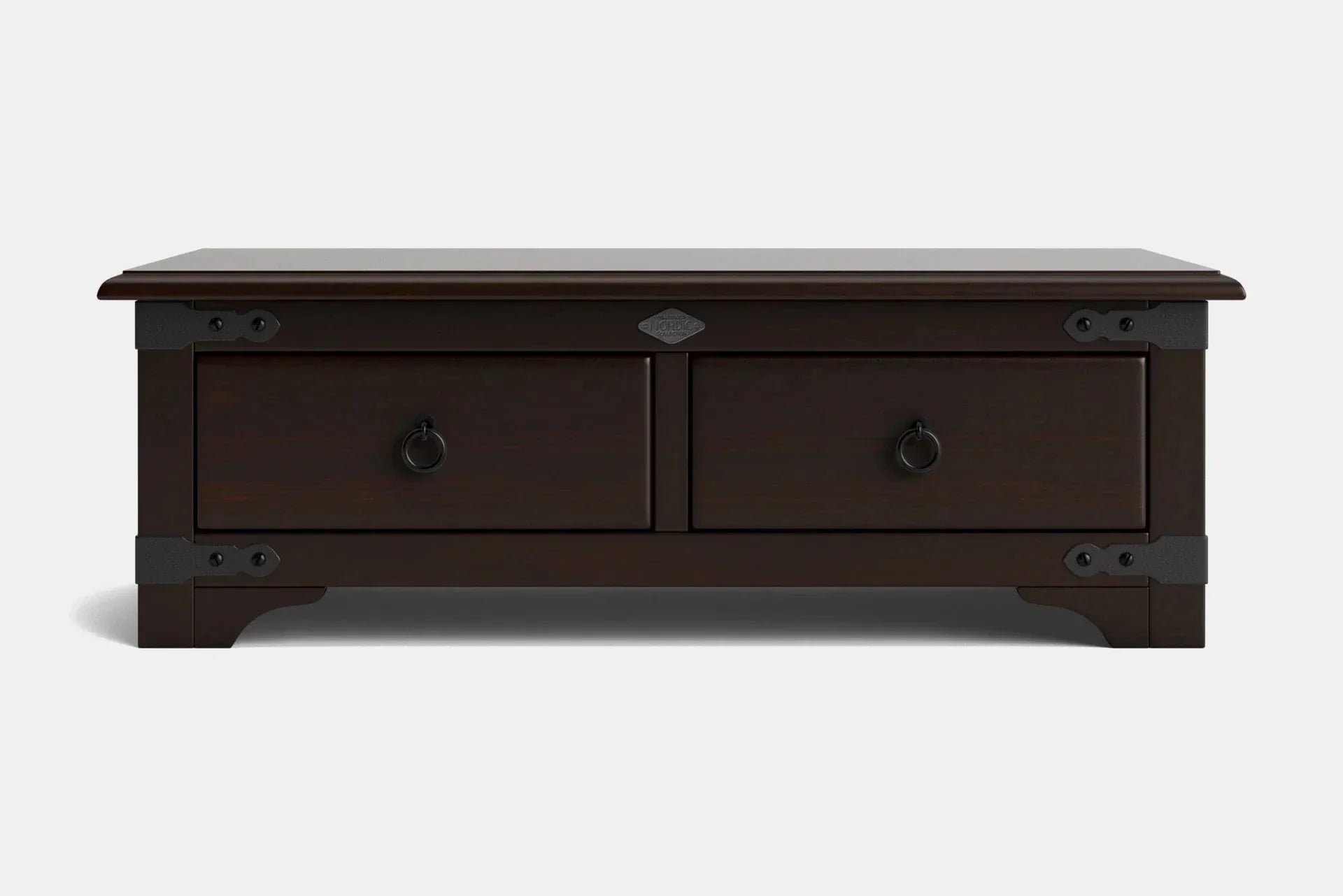 Nordic 2 Drawer Coffee Table - NZ Made at online8 furniture store Auckland