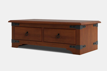 Nordic 2 Drawer Coffee Table - NZ Made at online8 furniture store Auckland