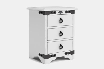 Nordic 3 Drawer Bedside Table - NZ Made at online8 furniture store Auckland