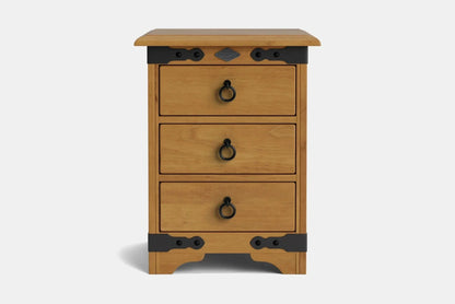 Nordic 3 Drawer Bedside Table - NZ Made at online8 furniture store Auckland