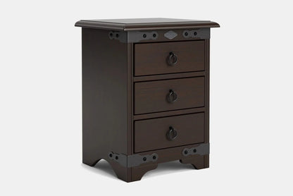 Nordic 3 Drawer Bedside Table - NZ Made at online8 furniture store Auckland