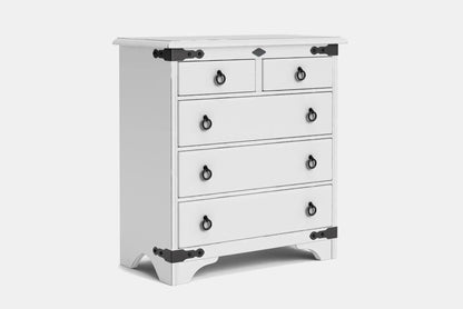Nordic 5 Drawer Tallboy - NZ Made at online8 furniture store Auckland