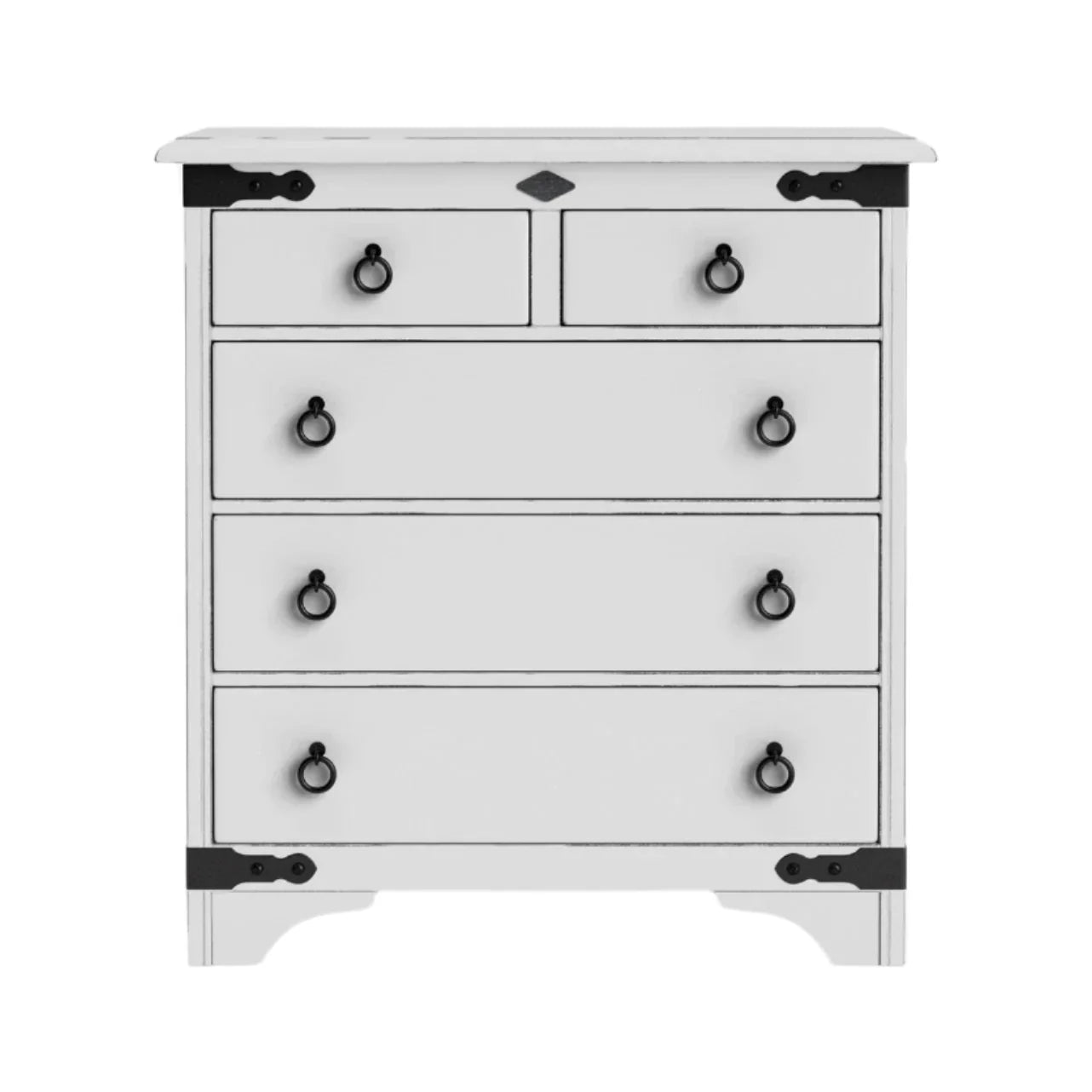 Nordic 5 Drawer Tallboy - NZ Made at online8 furniture store Auckland