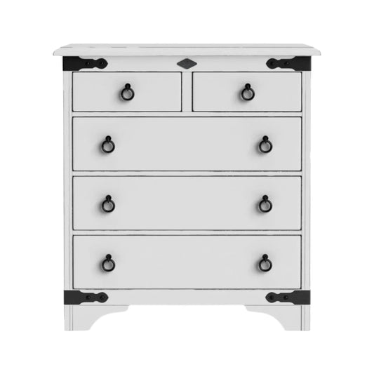 Nordic 5 Drawer Tallboy - NZ Made at online8 furniture store Auckland