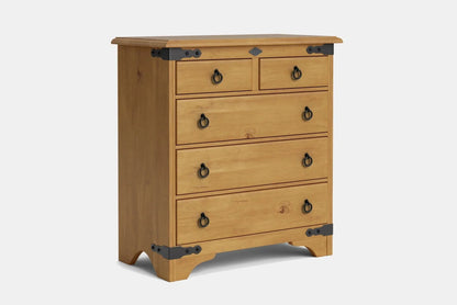 Nordic 5 Drawer Tallboy - NZ Made at online8 furniture store Auckland