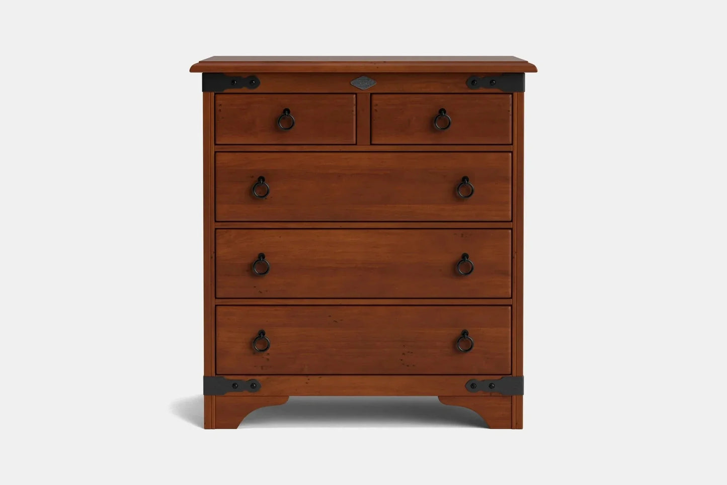 Nordic 5 Drawer Tallboy - NZ Made at online8 furniture store Auckland