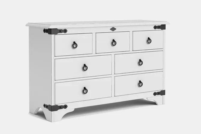 Nordic 7 Drawer Lowboy - NZ Made at online8 furniture store Auckland
