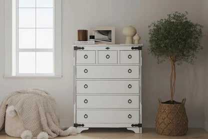 Nordic 7 Drawer Tallboy - NZ Made at online8 furniture store Auckland