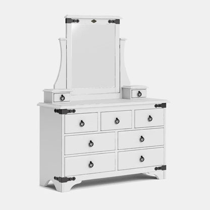 Nordic 9 Drawer Dresser & Mirror - NZ Made at online8 furniture store Auckland