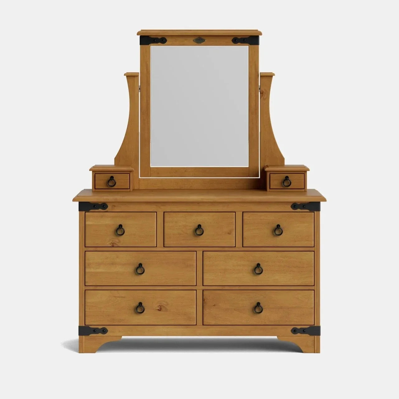 Nordic 9 Drawer Dresser & Mirror - NZ Made at online8 furniture store Auckland