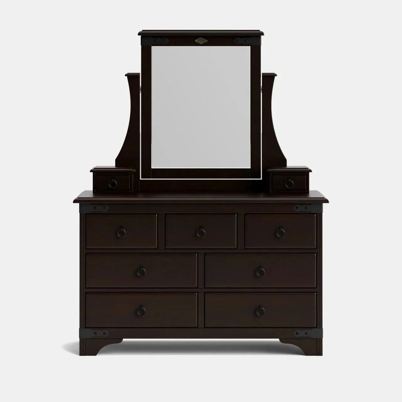 Nordic 9 Drawer Dresser & Mirror - NZ Made at online8 furniture store Auckland