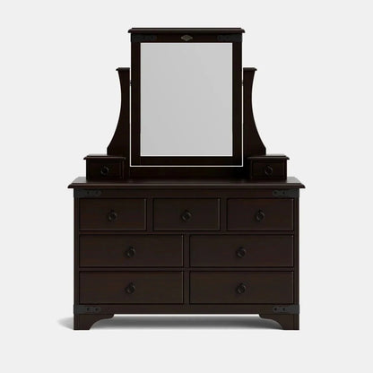 Nordic 9 Drawer Dresser & Mirror - NZ Made at online8 furniture store Auckland