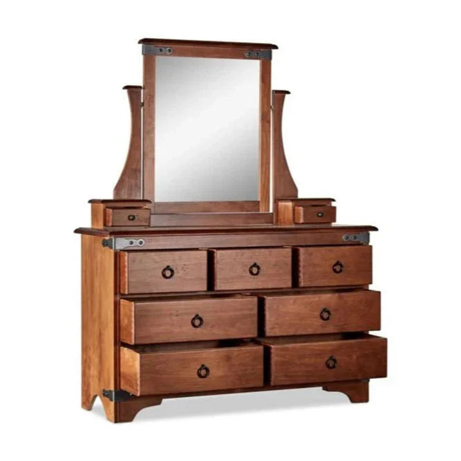 Nordic 9 Drawer Dresser & Mirror - NZ Made at online8 furniture store Auckland