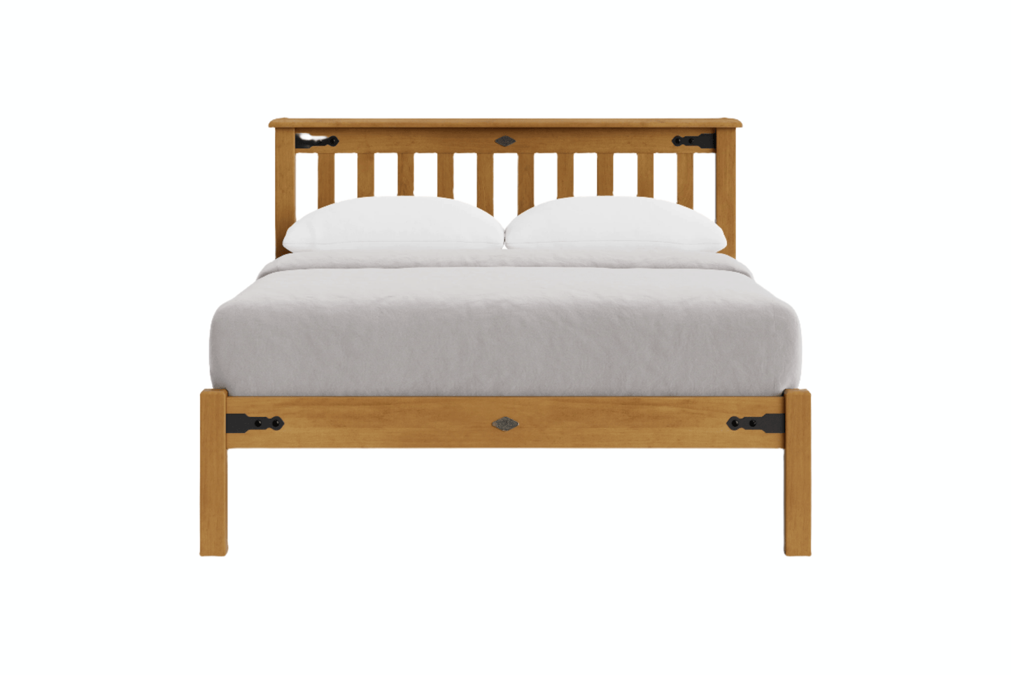 Nordic Low Foot Slatted Bed Frame - NZ Made at online8 furniture store Auckland