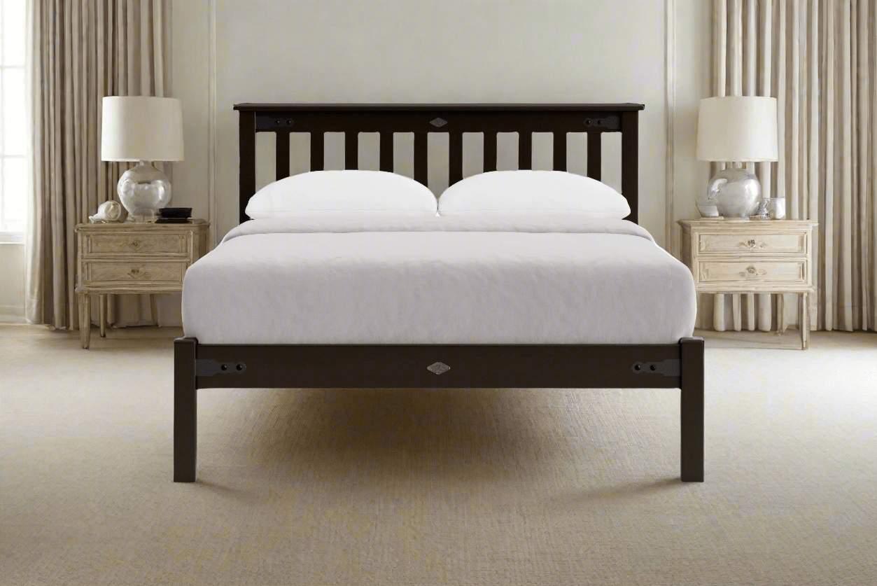 Nordic Low Foot Slatted Bed Frame - NZ Made at online8 furniture store Auckland
