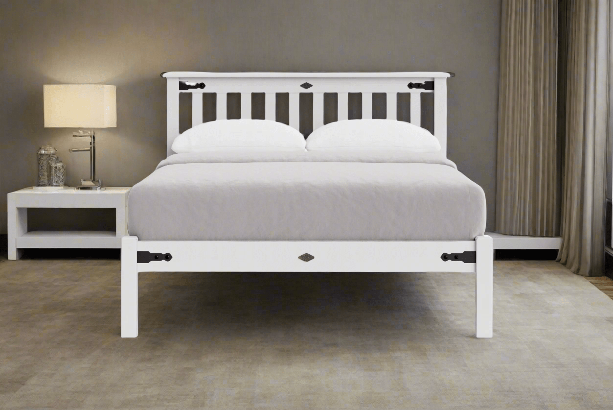 Nordic Low Foot Slatted Bed Frame - NZ Made at online8 furniture store Auckland