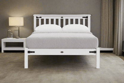 Nordic Low Foot Slatted Bed Frame - NZ Made at online8 furniture store Auckland