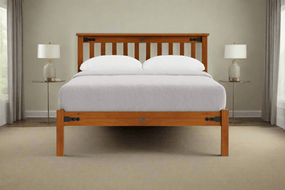 Nordic Low Foot Slatted Bed Frame - NZ Made at online8 furniture store Auckland