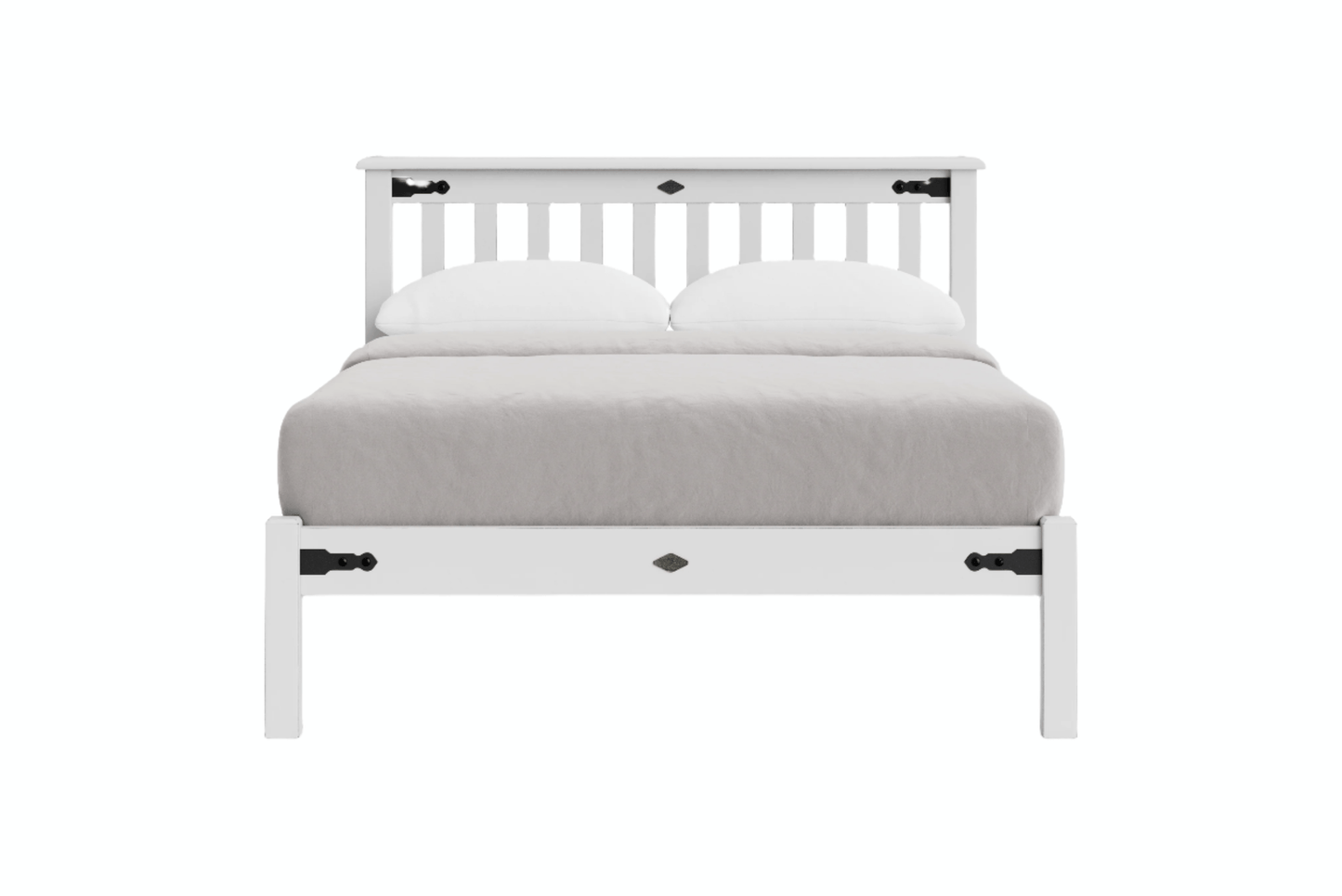 Nordic Low Foot Slatted Bed Frame - NZ Made at online8 furniture store Auckland