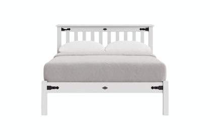 Nordic Low Foot Slatted Bed Frame - NZ Made at online8 furniture store Auckland