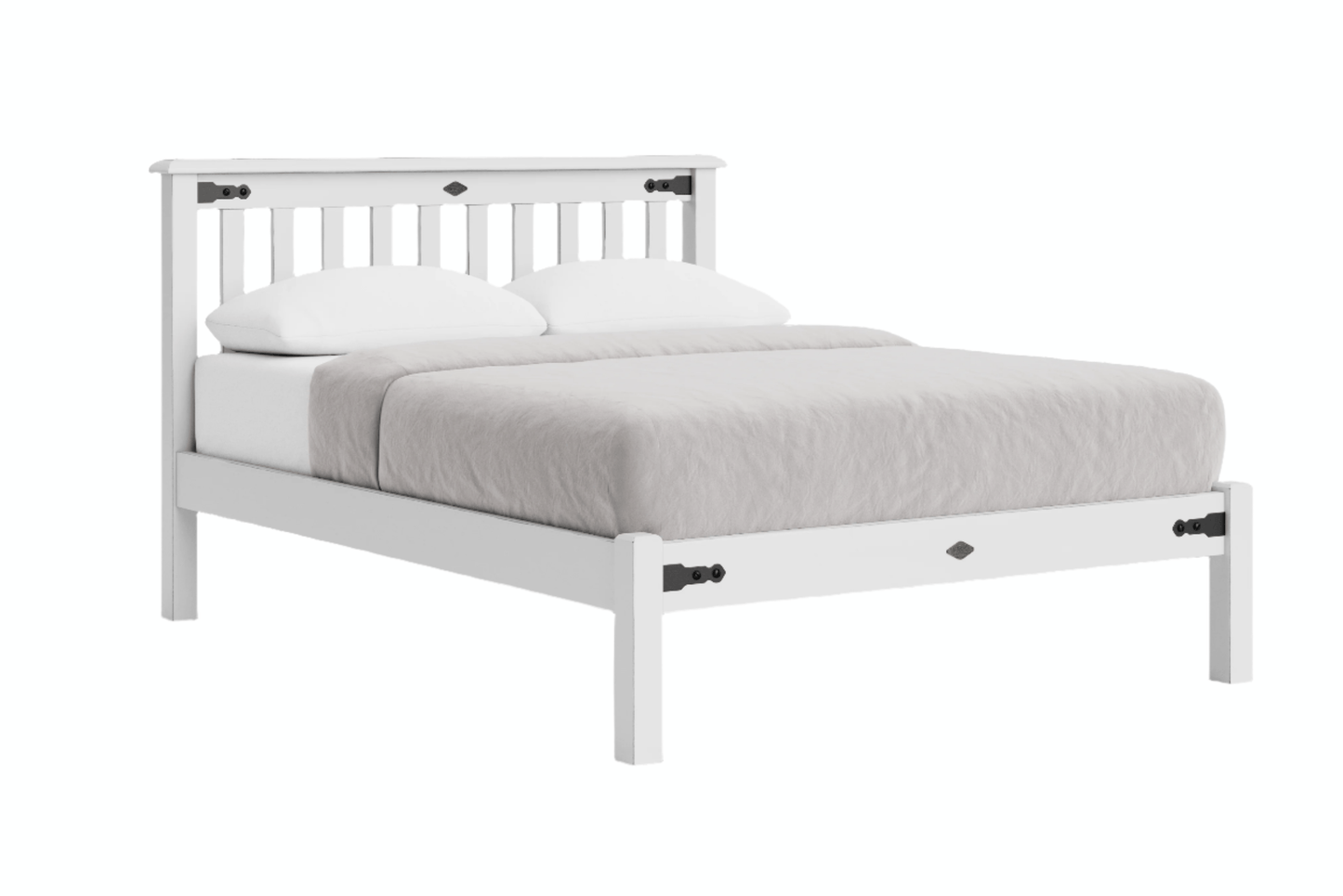 Nordic Low Foot Slatted Bed Frame - NZ Made at online8 furniture store Auckland
