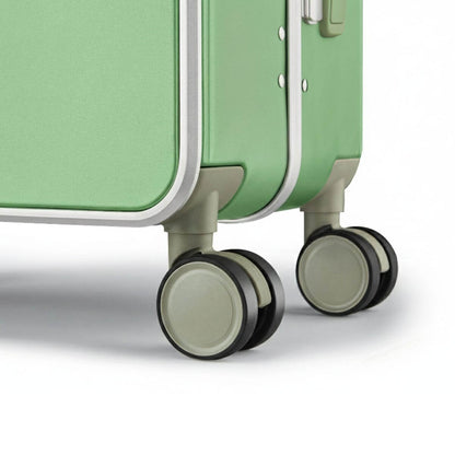 Carry On Luggage – Hard Shell Cabin Suitcase for Short Travel | Nordiva Classic | 55 cm | Green