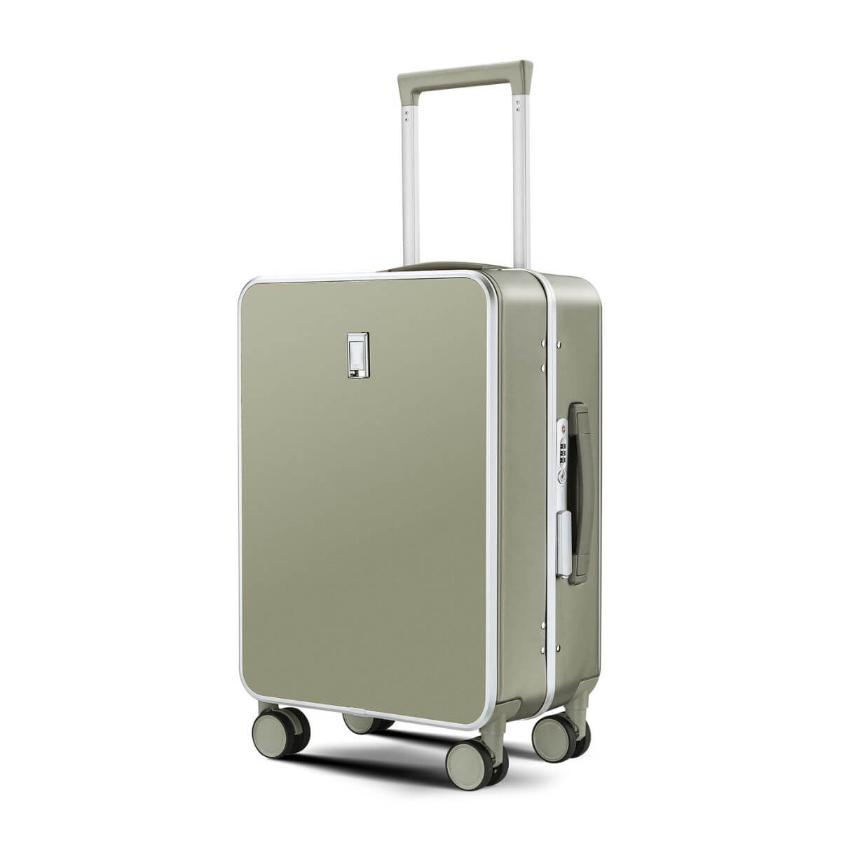 Carry On Luggage – Hard Shell Cabin Suitcase for Business and Weekend Travel | Nordiva Classic | 55 cm | Titanium Silver